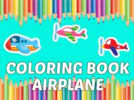 Coloring Book Airplane kids Education