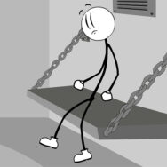 Stickman escapes from prison