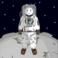 Stickman in space